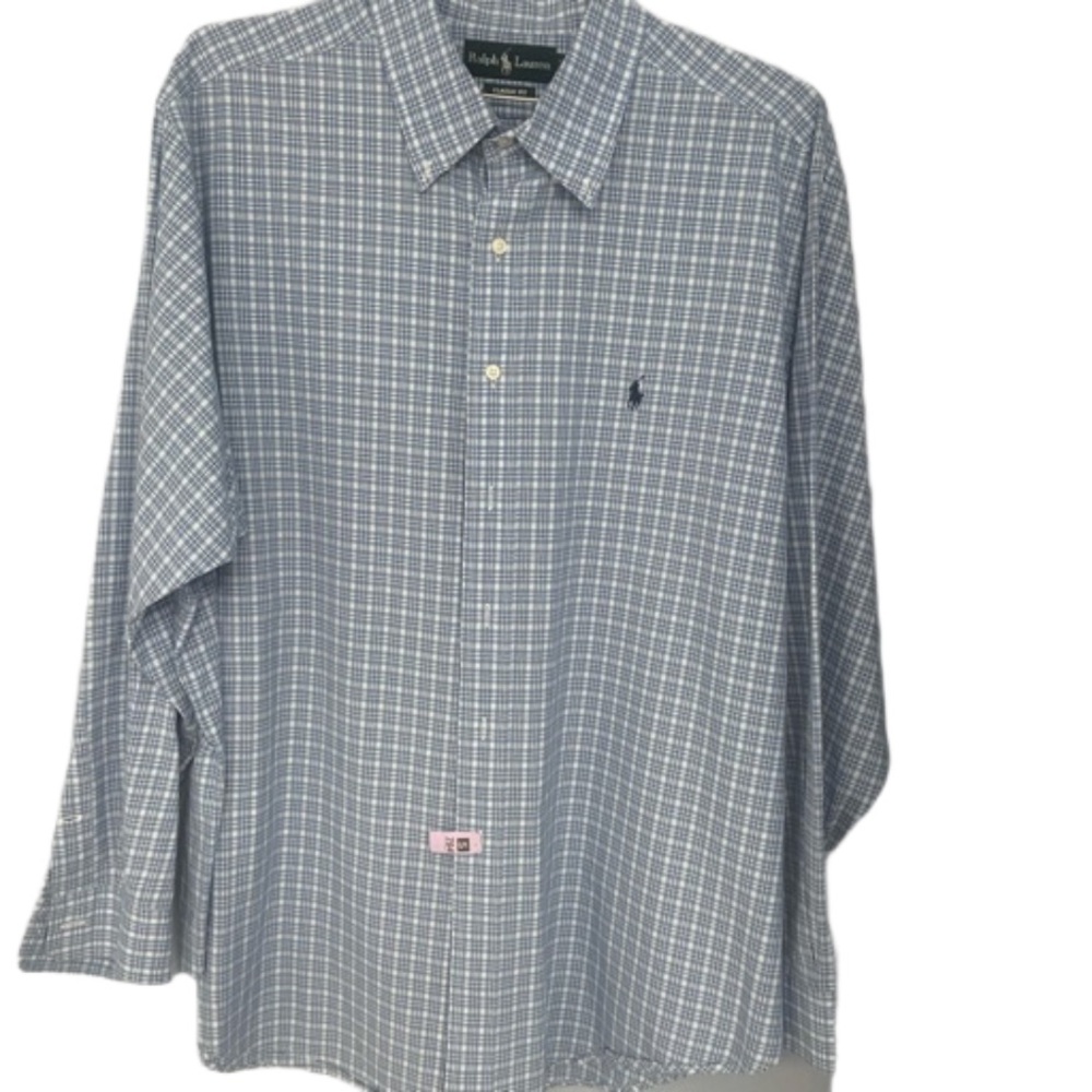 Blue men’s Ralph Lauren Blue Label size 17.5 and 34/35 casual fit - Picture 6 of 6